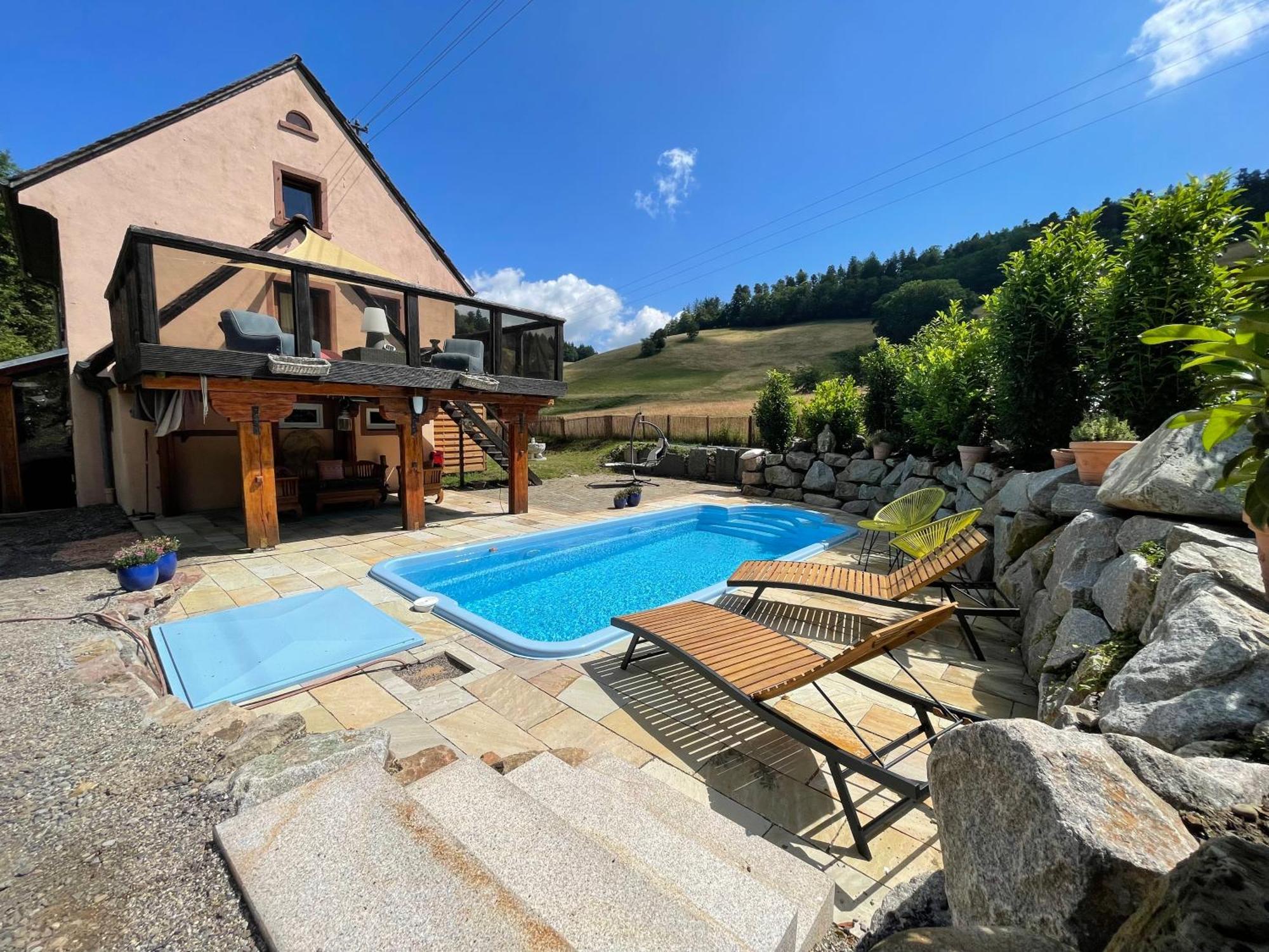 Ferienhaus Kappel Mit Pool Фрайбург-у-Брайсгау Екстер'єр фото